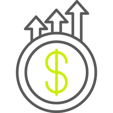 Dolar simgesi vektör illüstrasyonu