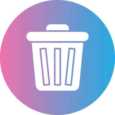 Soyut olarak izole edilmiş çöp simgesi