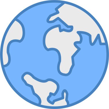 küresel dünya gezegen simgesi