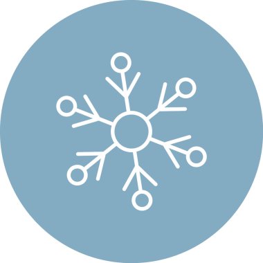 Modern b 'nin vektör illüstrasyonu kar tanesi simgesinden yoksun