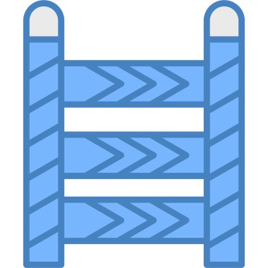 çit simgesi, vektör çizimi