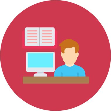 Bilgisayar. Web simgesi basit tasarım