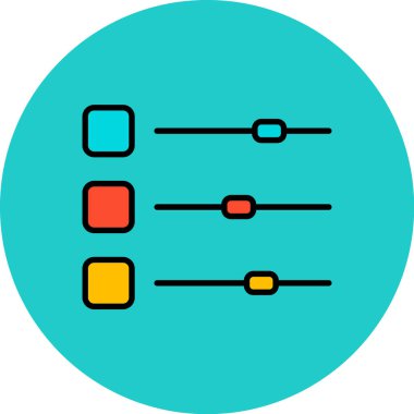 Çizelge. Web simgesi basit illüstrasyon