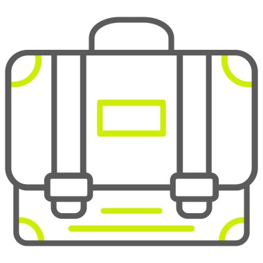 Çanta. Web simgesi basit illüstrasyon