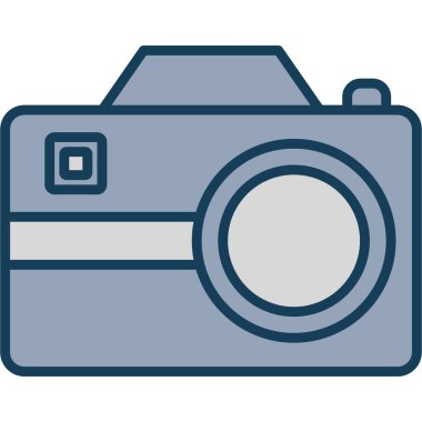 Kamera. Web simgesi basit illüstrasyon