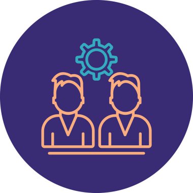 İş ve finans simgesinin vektör illüstrasyonu