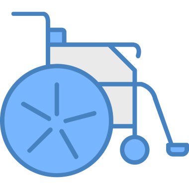 Tekerlekli. Web simgesi basit illüstrasyon