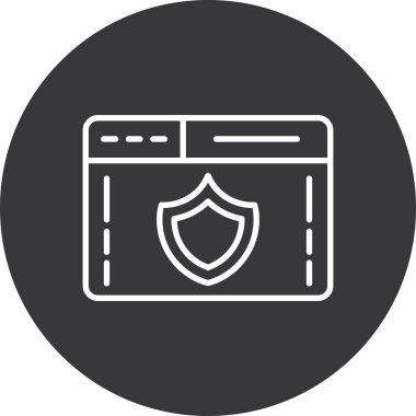 kalkan web vektör simgesi