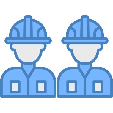 Moda düz tarzında iş maskesi olan kişilerin vektör simgesi