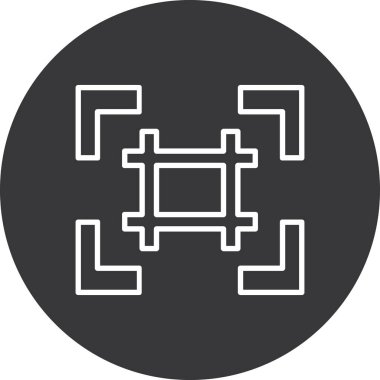 Modern simgenin vektör illüstrasyonu