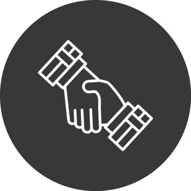 Anlaşma simge vektör çizim