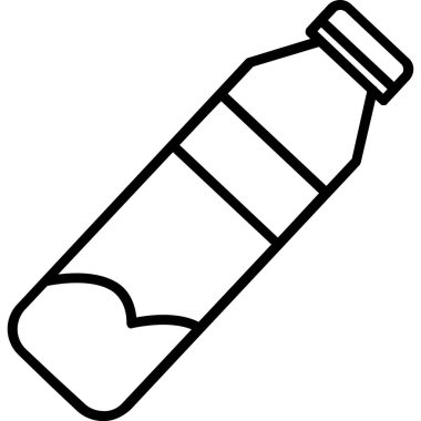 şişe soda ikonu ana hatlarıyla