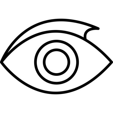 Göz simgesini, anahat stili