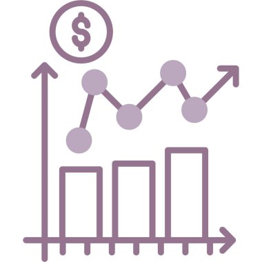 iş grafiği vektör simgesi