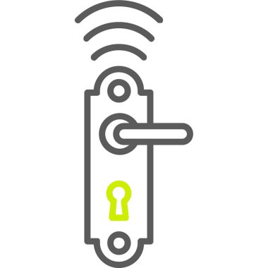 Anahtar simgesini modadan izole edilmiş arkaplanda kilitle