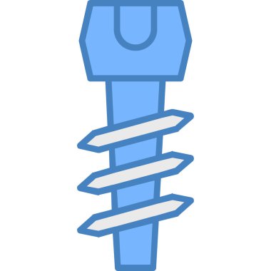 Tornavida. Web simgesi basit illüstrasyon