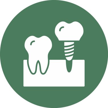 Diş Bakımı simge vektör çizim