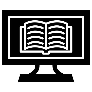 Kitap. Web simgesi basit illüstrasyon