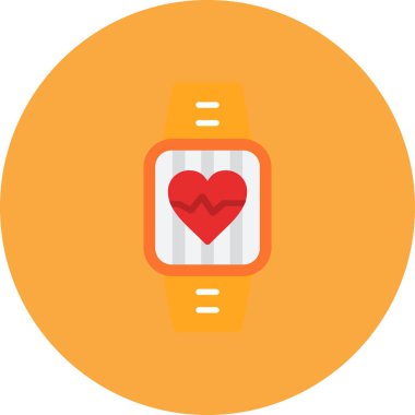 kalp vektörü düz renk simgesi