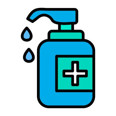 Su damlası ikon vektörü. Taslak sıvı işareti. renk sembolü izole