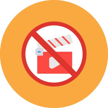 Kes şunu. Web simgesi basit illüstrasyon