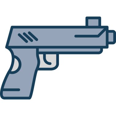 silah simgesi vektör illüstrasyonu