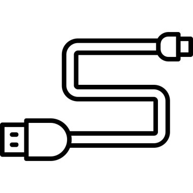 kablo dolgu vektörü simgesi