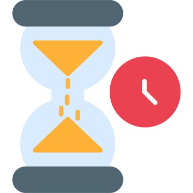 Saat simgesi vektör illüstrasyonu