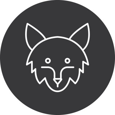 Tilki simgesi, vektör çizimi