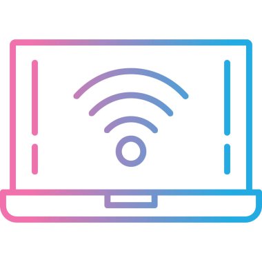 Bilgisayar. Web simgesi basit tasarım