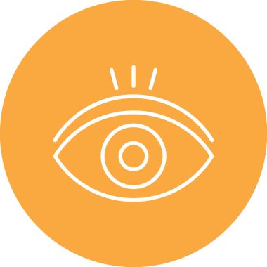 Göz Ağı simgesi basit illüstrasyon