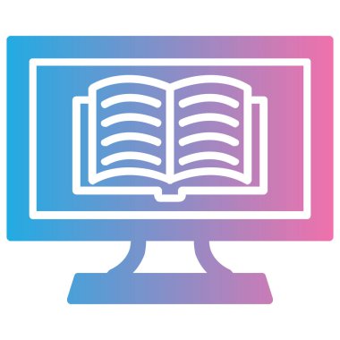 Kitap simgesinin vektör illüstrasyonu