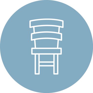 Mobilya simgesinin vektör illüstrasyonu