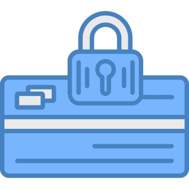 Kilit. Web simgesi basit illüstrasyon