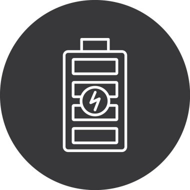 pil simgesi, vektör illüstrasyonu