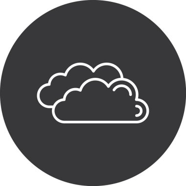 Bulut simgesi vektör illüstrasyonu
