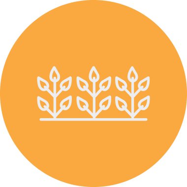 Bir çelenk simgesinin vektör çizimi