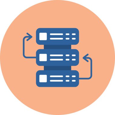 veritabanı. Web simgesi basit tasarım