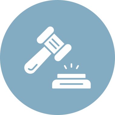 saray vektör simgesi. Tarz düz yuvarlak semboldür. mavi renk, yuvarlak açılar, beyaz arkaplan.