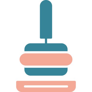 Tek bir elektrik ampul simgesinin vektör çizimi