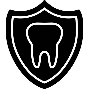 Diş simgesi, vektör illüstrasyonu