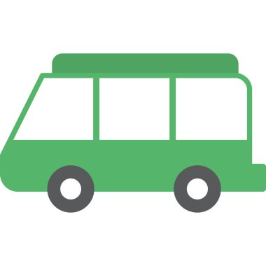 bus simgesi vektör illüstrasyonu