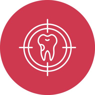 Diş. Web simgesi basit illüstrasyon