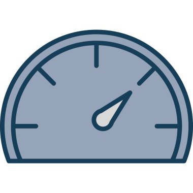 Mavi ve beyaz ölçümlerin vektör illüstrasyonu