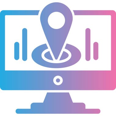 İş ve finans simgesinin vektör illüstrasyonu