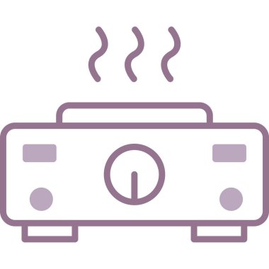 gaz ısıtıcı vektör simgesi