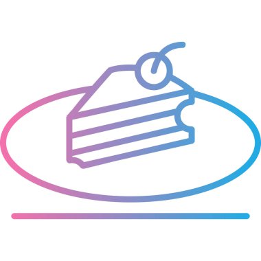 Yemek. Web simgesi basit illüstrasyon