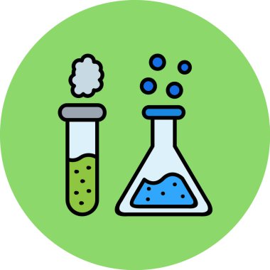 Bir laboratuvarın vektör illüstrasyonu