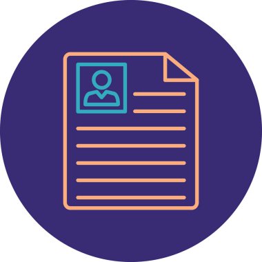 Belge simgesinin vektör illüstrasyonu