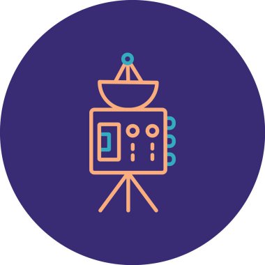 Benzersiz robot makine vektör simgesi